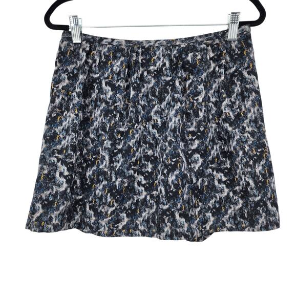 Theory Lilory W Caligula 100% Silk Mini Skirt Pleated Multicolor Size 0 - Picture 1 of 6